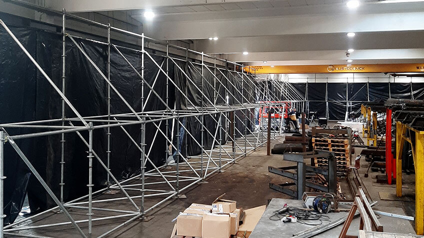 tijdelijke constructie verwijdering asbest