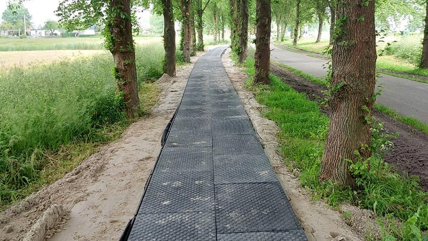 tijdelijk fietspad weersbestendig anti-slip