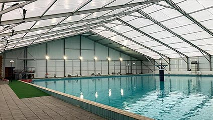 tijdelijke overkapping zwembad