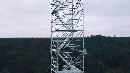 tijdelijke trappentoren