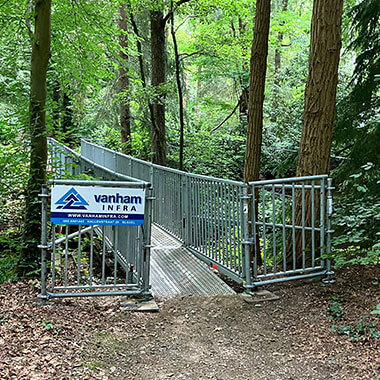 huren publieksvriendelijke tijdelijke brug