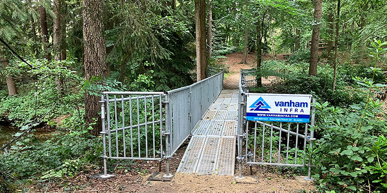 huur tijdelijke brug voor bereikbaarheid