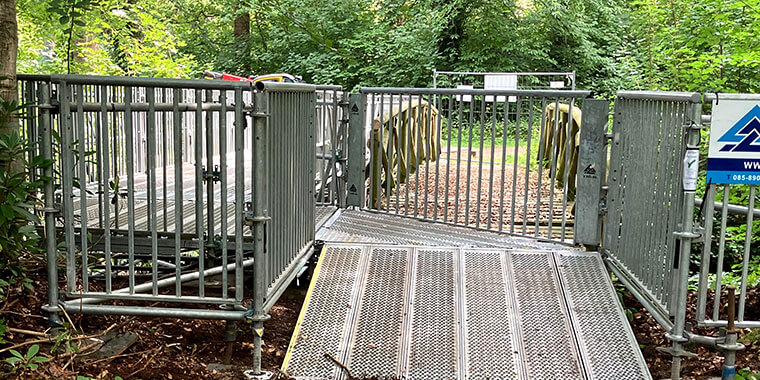 rolstoeltoegankelijke tijdelijke brug huren