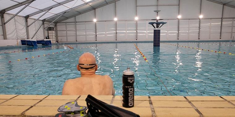 tent over Ir. Ottenbad Eindhoven