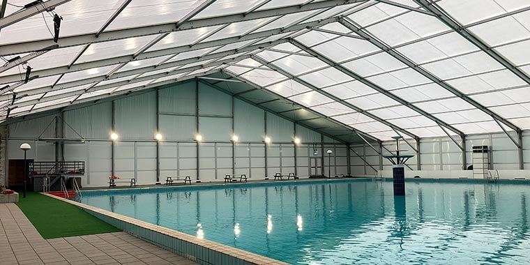 verlichting tent zwembad