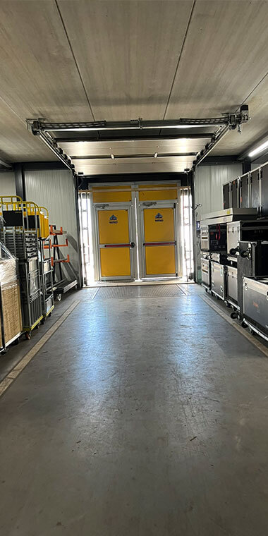 tijdelijke noodroute nooddeur